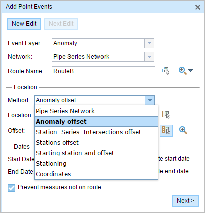 Choosing the intersection offset method Choosing the intersection offset method